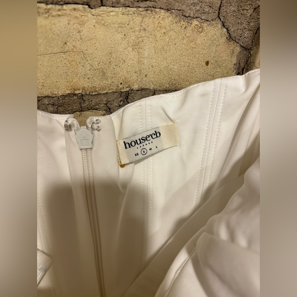 House of CB White Strapless Midi Dress - Picture 7 of 9